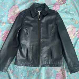 Stylish Kids Black Leather Jacket